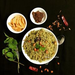 A picture of Pudina Rice.