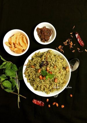 A picture of Pudina Rice.