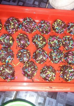 Foto resep Bola cokelat warna warni
