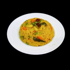 A picture of Broken Wheat Upma.