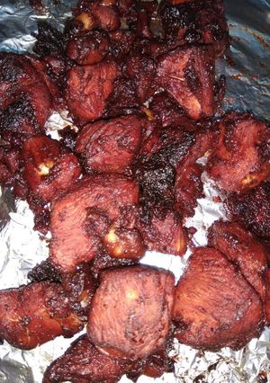 Foto resep Daging ayam panggang merah (chicken carsiew)
