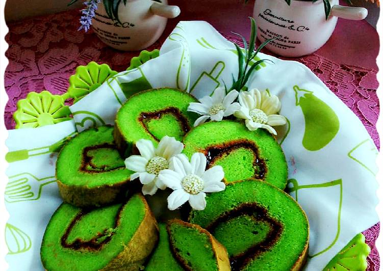 Swiss roll pandan