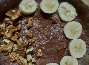 Φωτογραφία της συνταγής Oatmeal cream cocoa banana