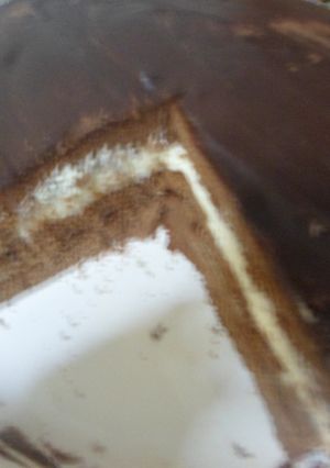 Una foto de Torta de chocolate y nutella de maní