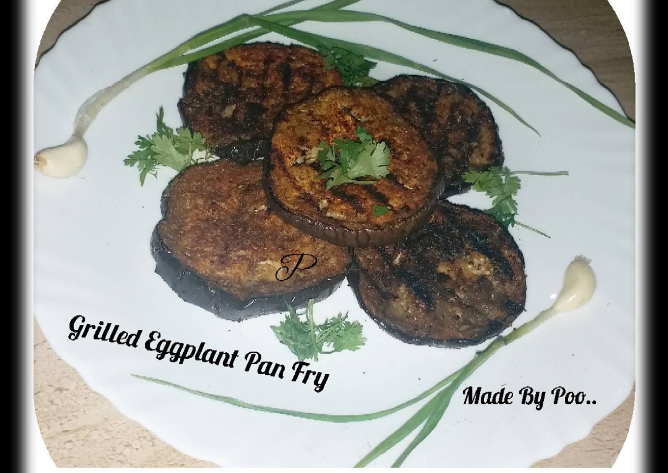 Grilled Eggplant Pan Fry