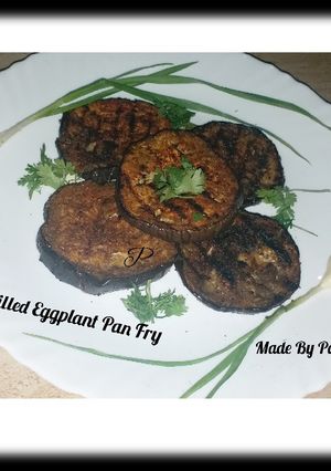 A picture of Grilled Eggplant Pan Fry.