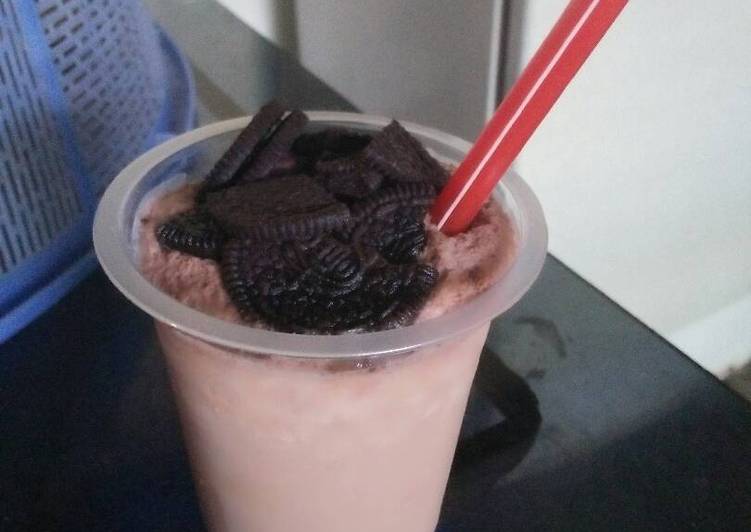 Cara Cepat Di RumahMilkshake capucinno oreo