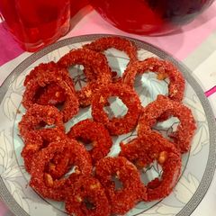 A picture of Cheetos onion ring.