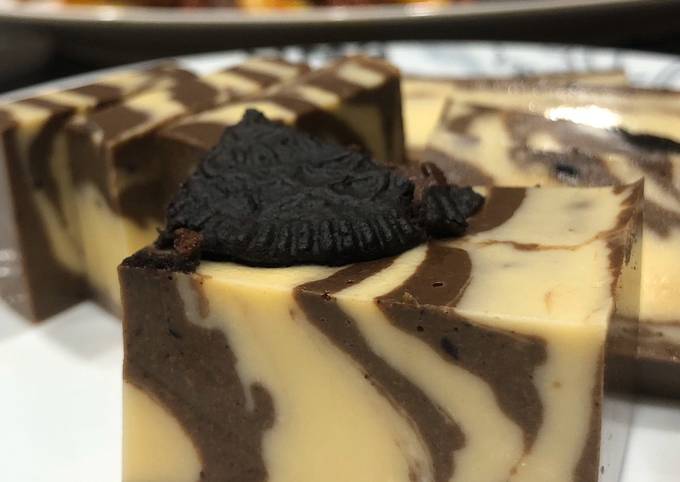 Bagaimana Membuat Resepi Puding Marble Oreo Yang Sempurna