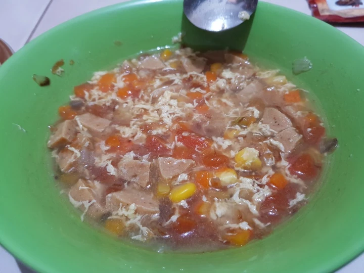 Cara Gampang Membuat Resep Sup Jagung Wortel + Sosis Sapi yang Enak Banget