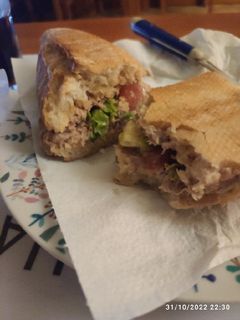 Una foto de Bocadillo vegetal