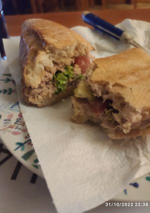 Una foto de Bocadillo vegetal