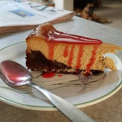 Brownie cheesecake A picture of Brownie cheesecake.