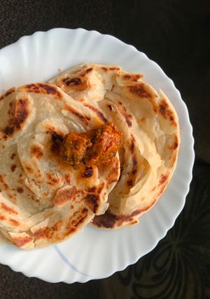 A picture of Malabari Parotta.