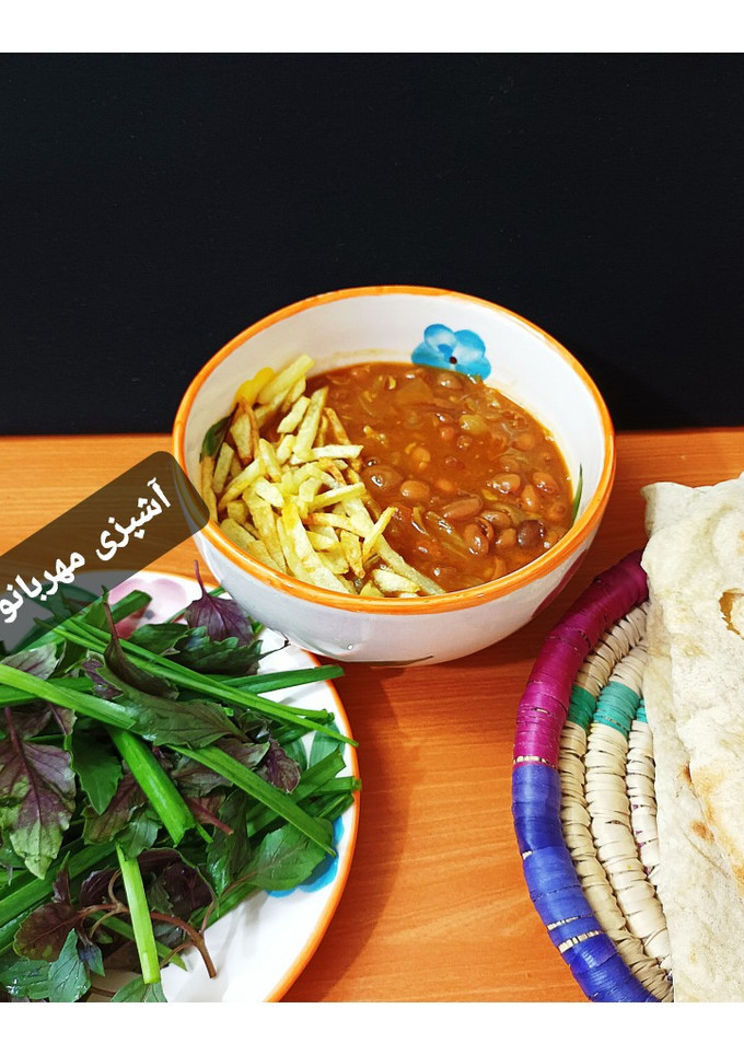 عکسی از دستور خوراک لوبیا چیتی با سیب زمینی