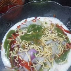 A picture of Oats Tikki Chaat.