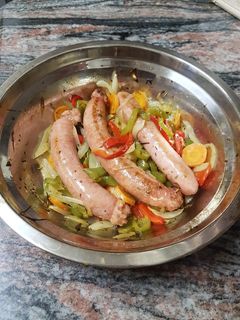 Una foto de Salchichas al horno