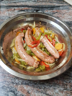 Una foto de Salchichas al horno