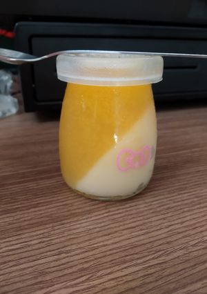 Hình của món Thạch sữa chua cam.