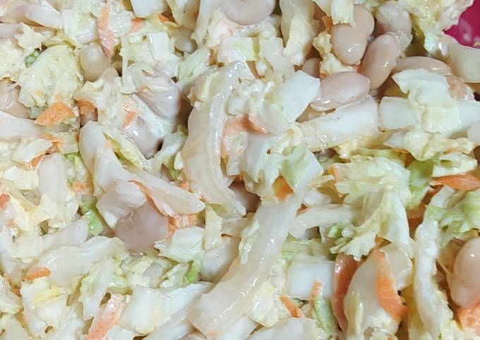 Салат из пекинской капусты и фасоли