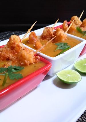 Una foto de Langostinos crocantes a base de Mango Acebichado👍🇵🇪