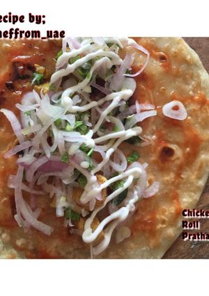 A picture of Smoked Chicken Roll Pratha.