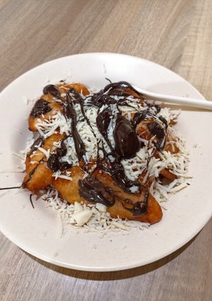 Foto resep Tape goreng brown sugar glace coklat keju