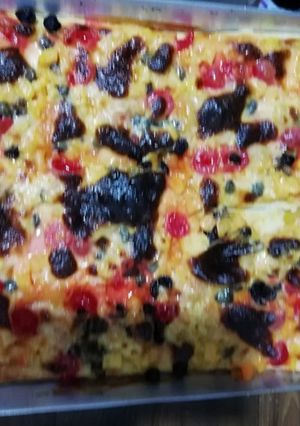 Una foto de Pizza de frutas