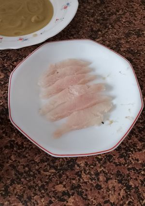 Una foto de Sashimi de Merluza