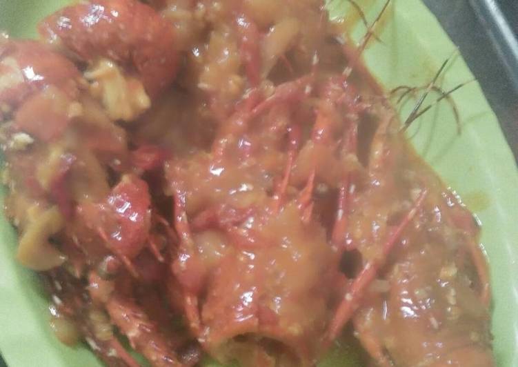 Resep Lobster saos Padang, Bisa Manjain Lidah