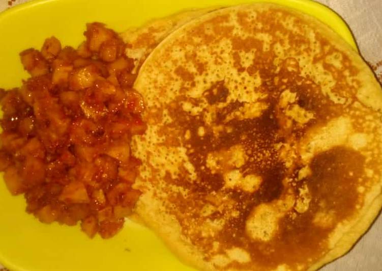 Recipe: Delicious Pancakes with sauce This is A Recipe That Has Been Tested  From Best My Grandma's Recipe !!