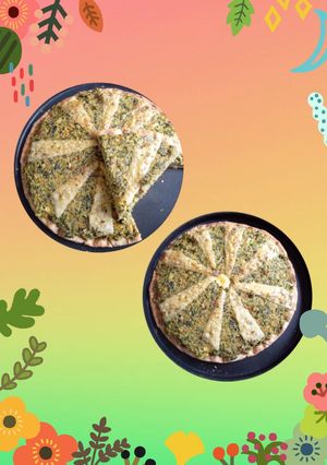 Una foto de Tarta de zanahorias, verdeo espinaca y queso 🥕🧀