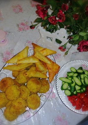عکسی از دستور توپک سیب زمینی
