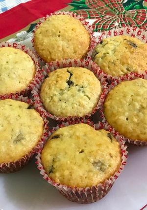 Una foto de Muffins de banana avena y chocolate