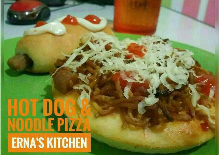Hot Dog &amp; Noodle Pizza