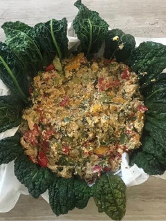 A picture of Vegetarian tart.
