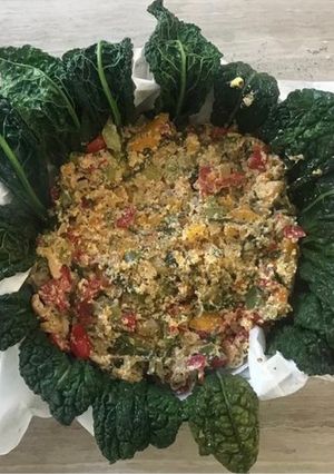 A picture of Vegetarian tart.