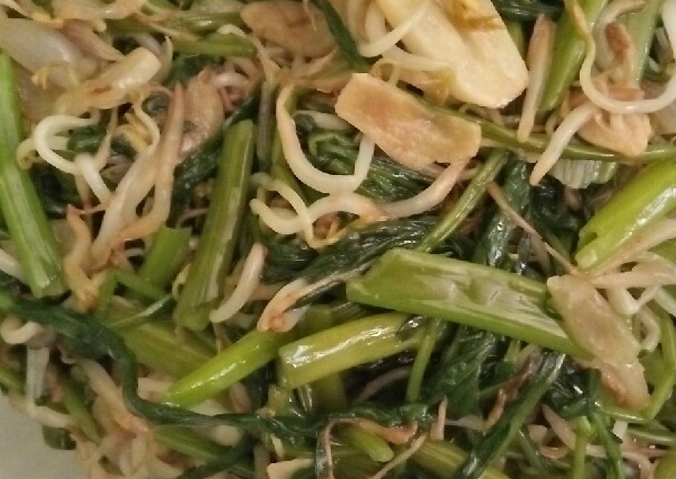 Tumis kangkung toge