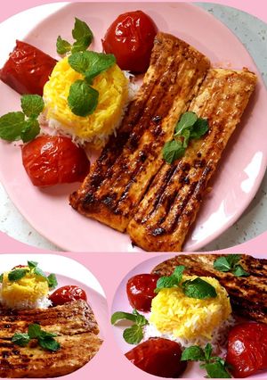 عکسی از دستور کوبیده ی مرغ تابه ای 😋