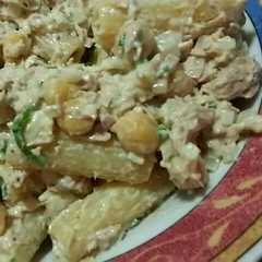 Una foto de Ensalada de pasta y atún