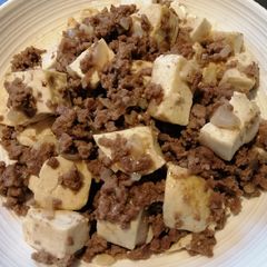 A picture of Tofu w/ Ground Beef.