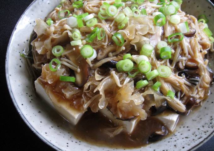 Hot Tofu with Mushroom Sauce Recipe
