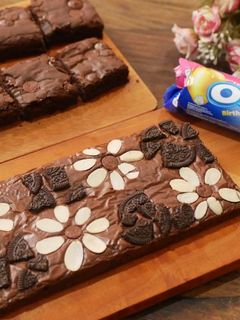 Foto resep Brownies Panggang Kopi Shiny Crust /fudgy brownies shiny crust