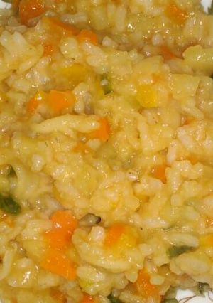 Foto resep Nasi tim makaroni sederhana