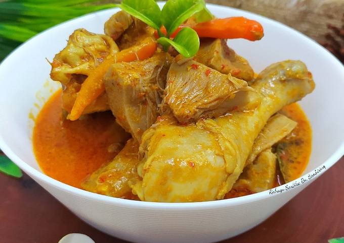 Standar Resep enak buat Ayam Gulai Nangka  lezat