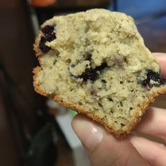 A picture of Gluten-free maple blueberry muffins.