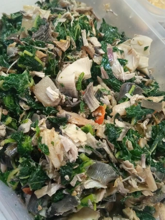 Cara Gampang Membuat Resep Tumis jantung pisang, daun pepaya dan teri jengki yang Bisa Manjain Lidah Anti Ribet, Mantap Sekali