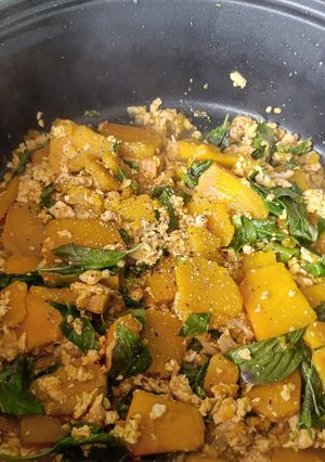 A picture of Stir-Fried Pumpkin with Eggs (Easy Recipe for Eye Health).