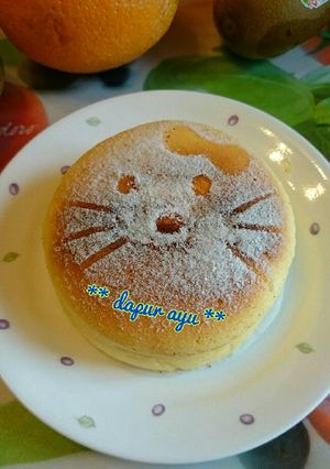 Foto resep Japanese cotton cheesecake hello kitty 😊ala **dapur ayu**
