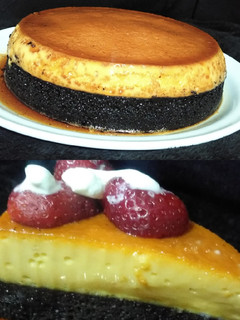 Una foto de Pastel imposible (chocoflan)